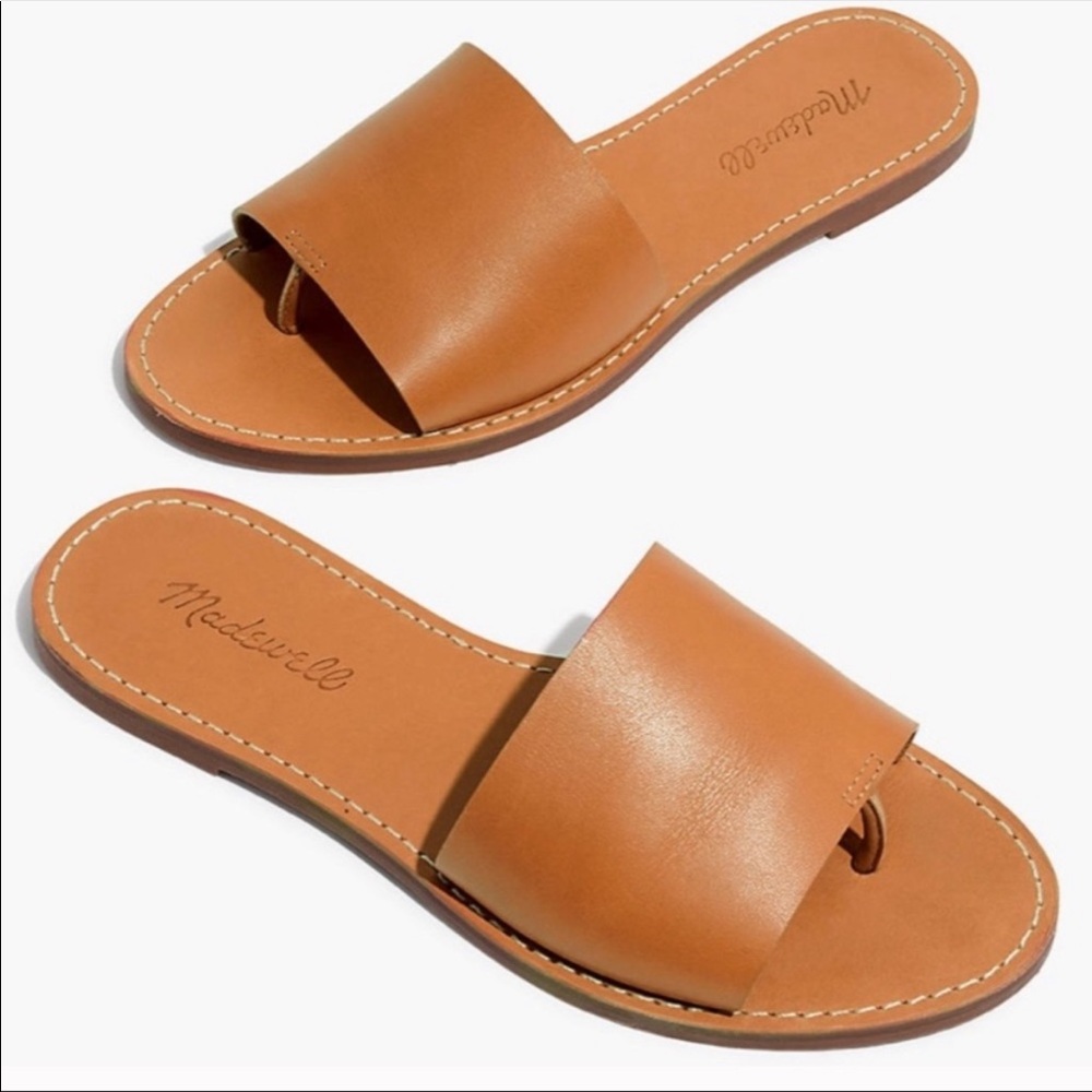 Madewell Camel Boardwalk Leather Sandals 6